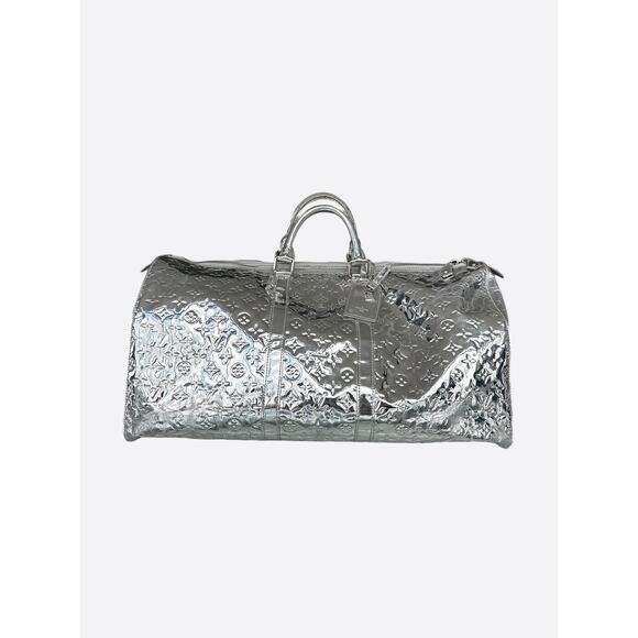 Louis Vuitton Silver Mirror Monogram Keepall 50 - Picture 1 of 7